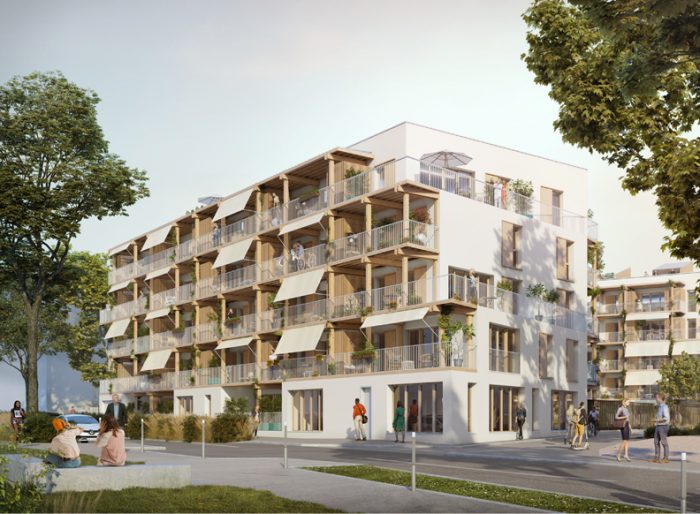 "Passerelles" - Logements collectifs - écoquartier Monplaisir-Quarantaine - Villefranche-sur-Saône - Z Architecture