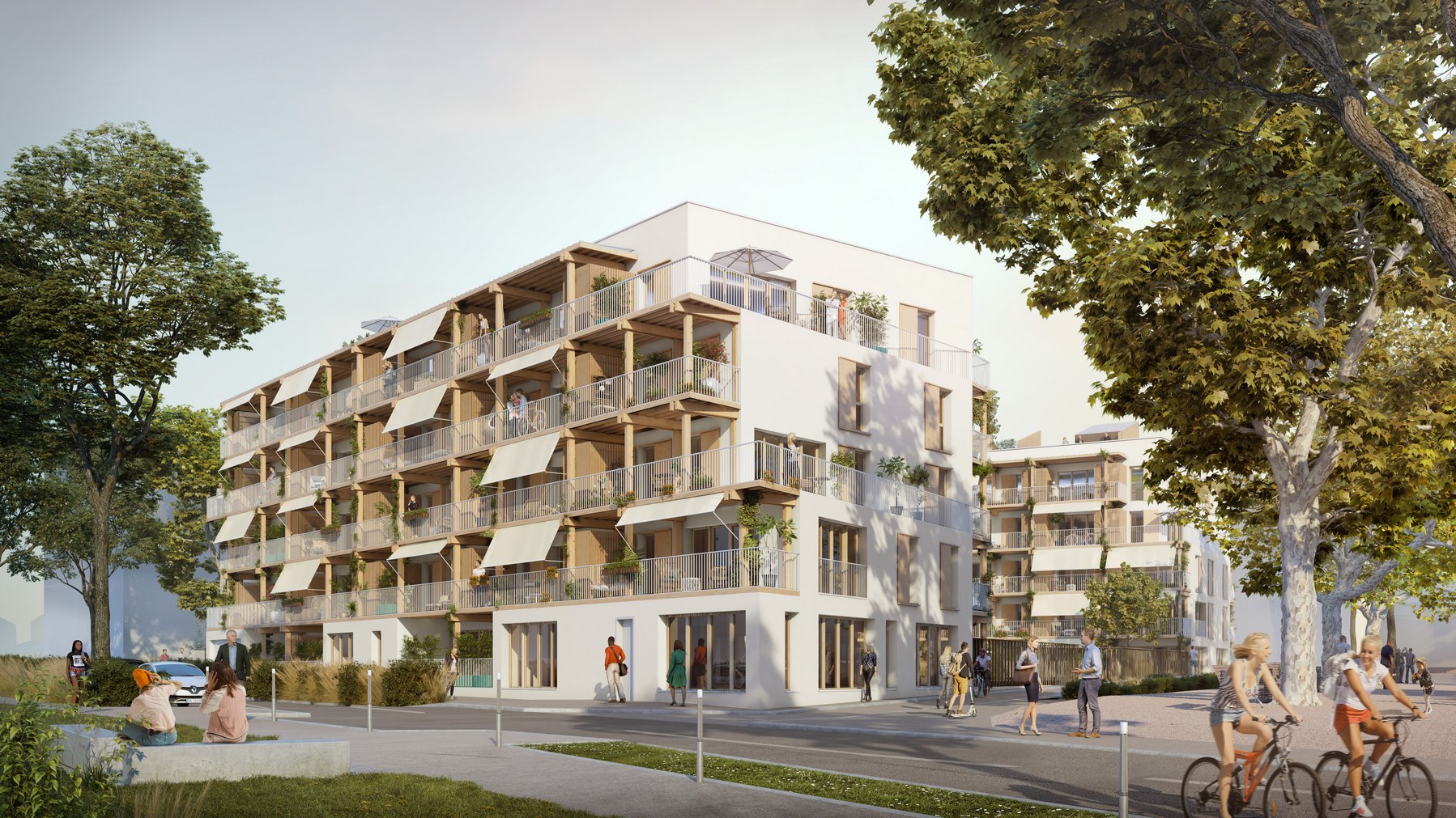 "Whood" - Logements collectifs - écoquartier Monplaisir-Quarantaine - Villefranche-sur-Saône - Z Architecture