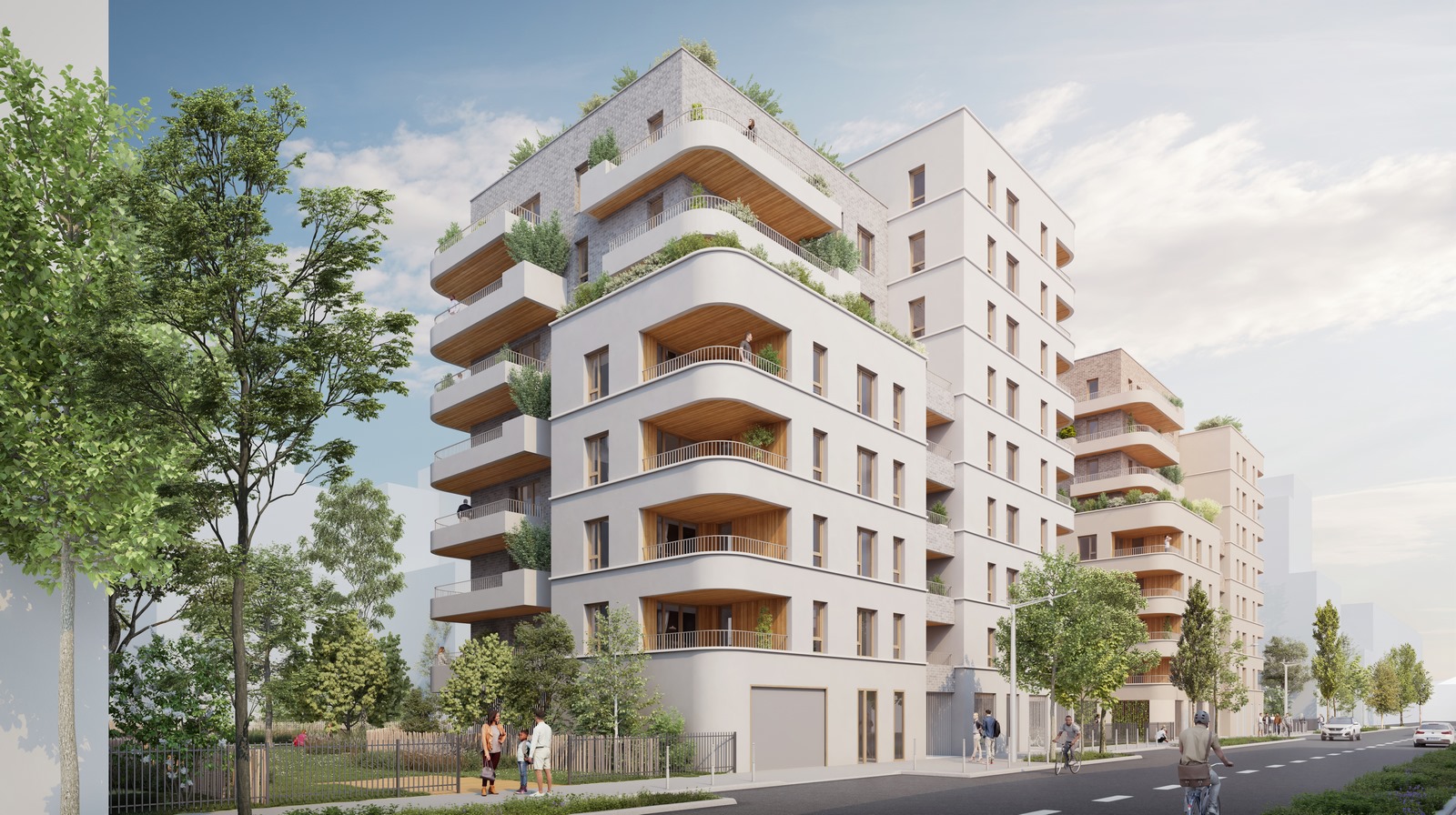 "Les Terrasses Suspendues" : 84 logements collectifs - Lyon 7ème (69) - Z Architecture