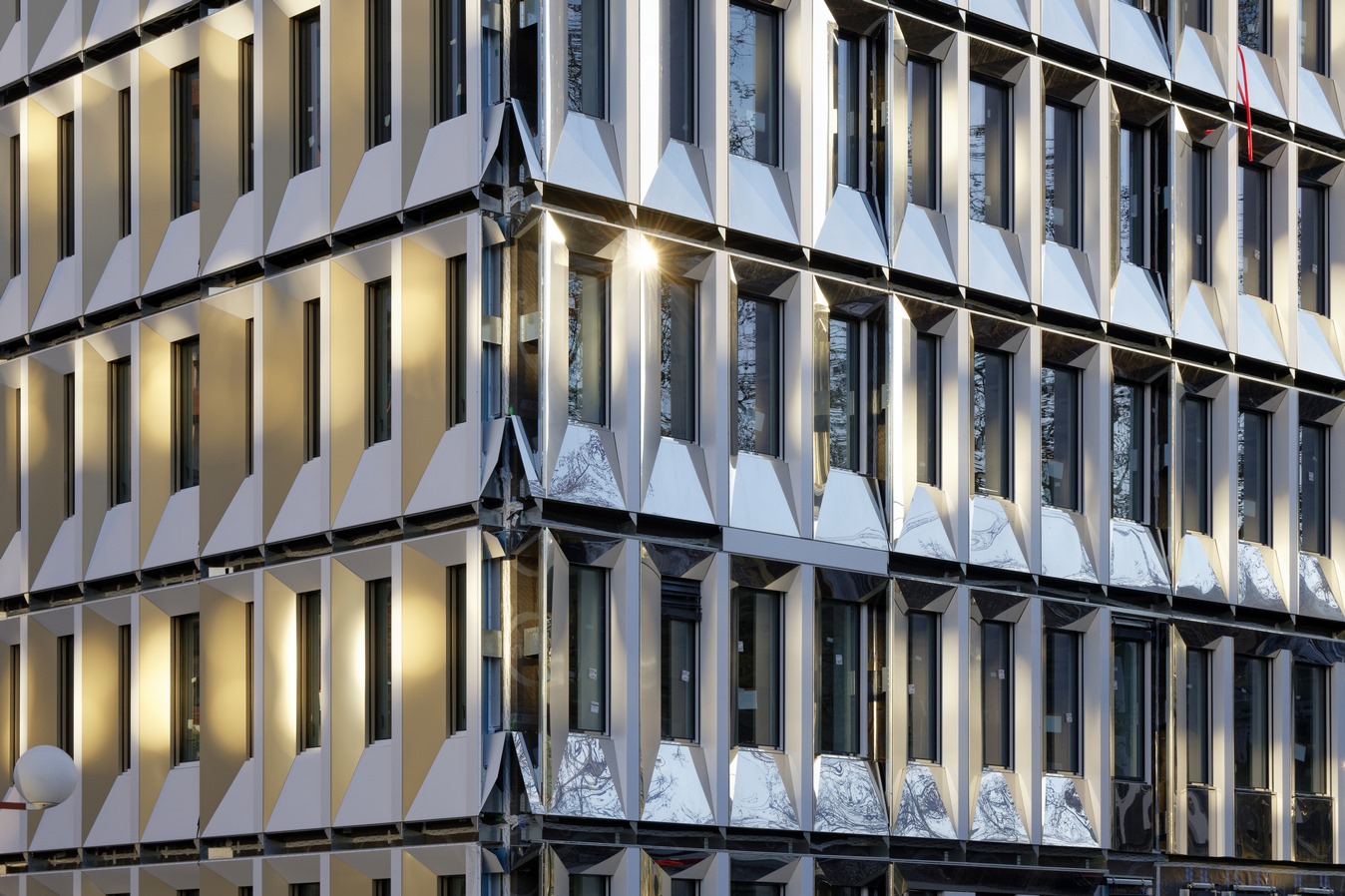 Nouvelle Cité Administrative d'État - Lyon Part-Dieu - Snøhetta & Z Architecture - chantier, détail façade
