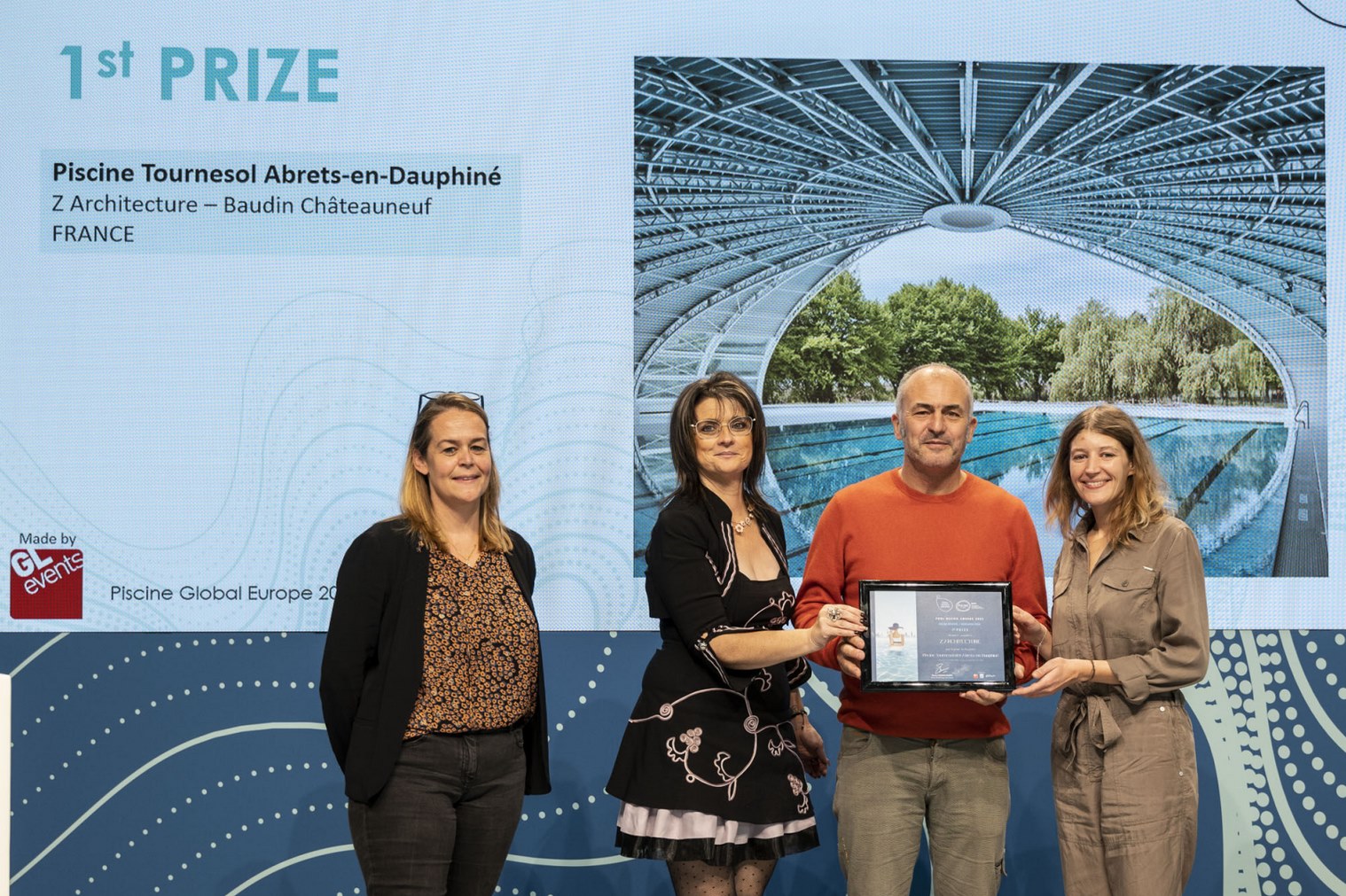 Réhabilitation piscine tournesol - les Abrets - Z Architecture - Pool Design Award