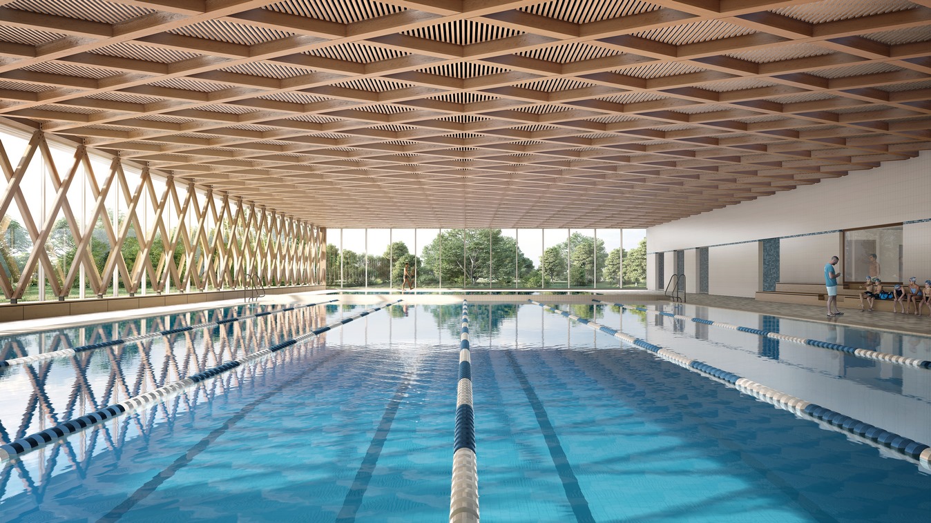 Nouvelle piscine intercommunale - Calais (62) - Z Architecture - halle bassin