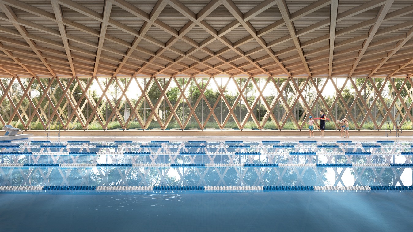 Nouvelle piscine intercommunale - Calais (62) - Z Architecture - halle bassin