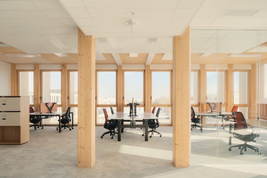 "Eastwood" bureaux Technip Energies - structure 100% bois - Villeurbanne (69) - Z Architecture