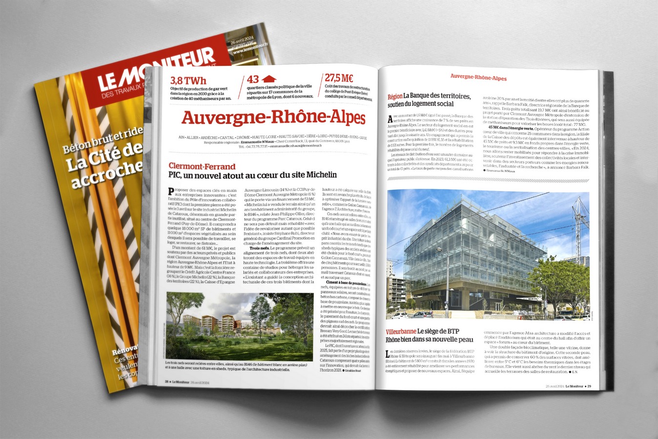 Revue de presse - Pole Innovation Collaborative Clermont-Ferrand - Le Moniteur